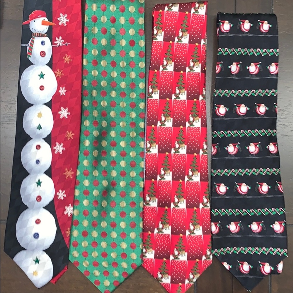 Four Assorted Christmas/Holiday Ties